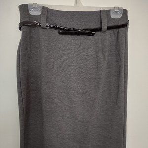 Heather Gray knee-length skirt